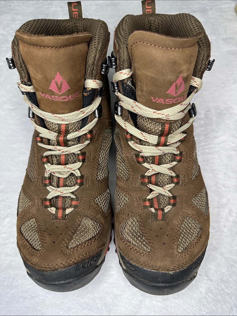 Vasque Women’s Breeze GTX Brown Lace-Up Hiking Boots Vibram Sole 10M